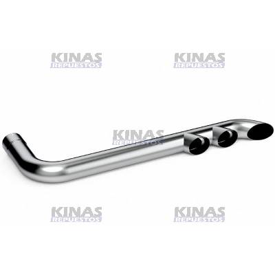 PUNTERA ESCAPE CURVO LATERAL CROMADA 3SAL 4.1/2 1600 | M073Z/TB1174