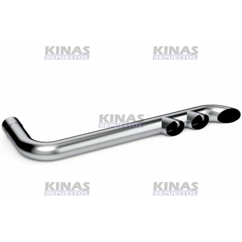 PUNTERA ESCAPE CURVO LATERAL CROMADA 3SAL 4.1/2 1600 | M073Z/TB1174