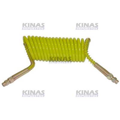 MANGUERA ASPIRAL FRENO CARRETA AMARILLO 5.5MT C/NIP M16 | 765-M16-AM/533480