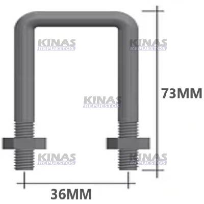GRAMPA PRESILLA CADENA LATERAL CARRETA TIPO U 32MM | MP041/2429