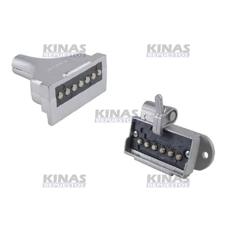 TOMADA ELETRICA ALUMINIO 7P COMP CUADR | 002002/236