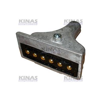 TOMADA ELETRICA ALUMINIO 7P MACHO CUADR | 002202/238