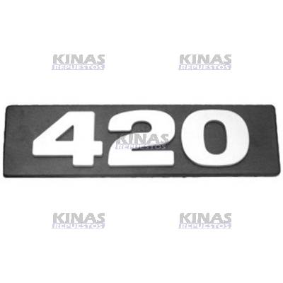 LETRERO EMBLEMA SCANIA 94/114/124/S4 (420) | 1401229/SC420