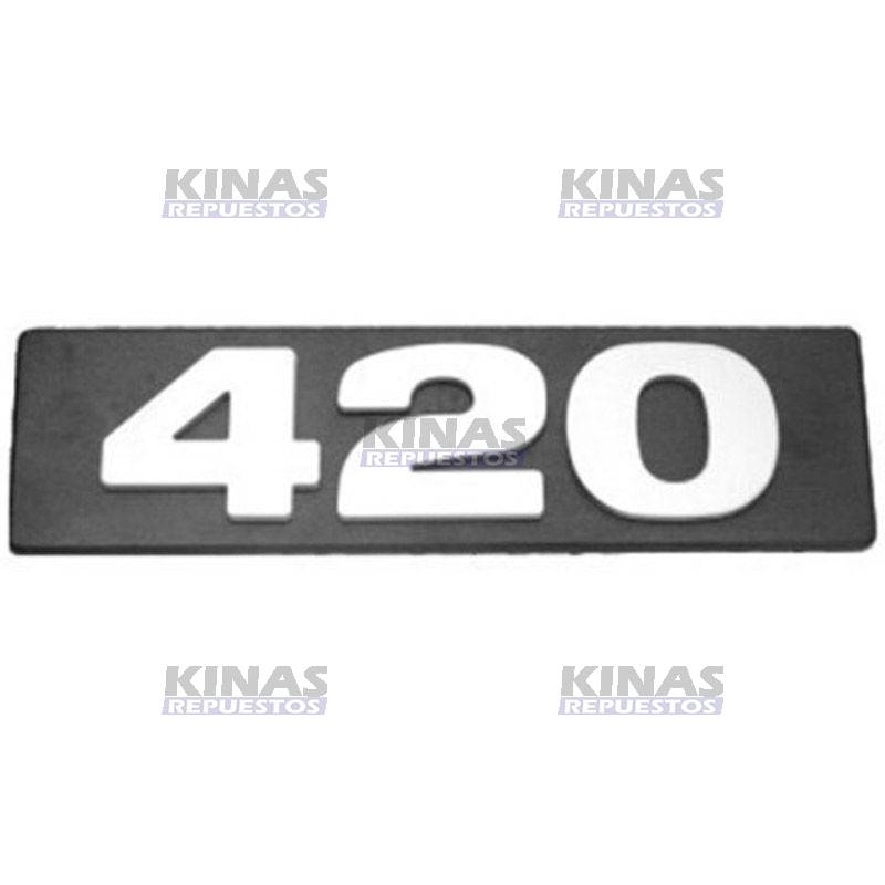 LETRERO EMBLEMA SCANIA 94/114/124/S4 (420) | 1401229/SC420
