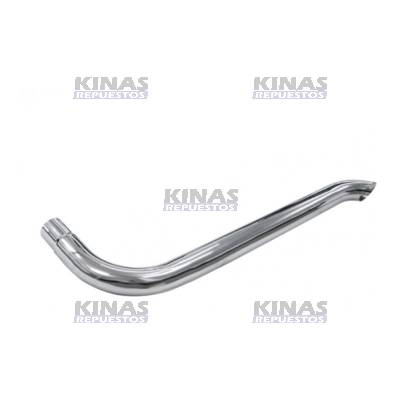 PUNTERA ESCAPE CURVO CROMADO 4.1/2" 1900MM | 1039