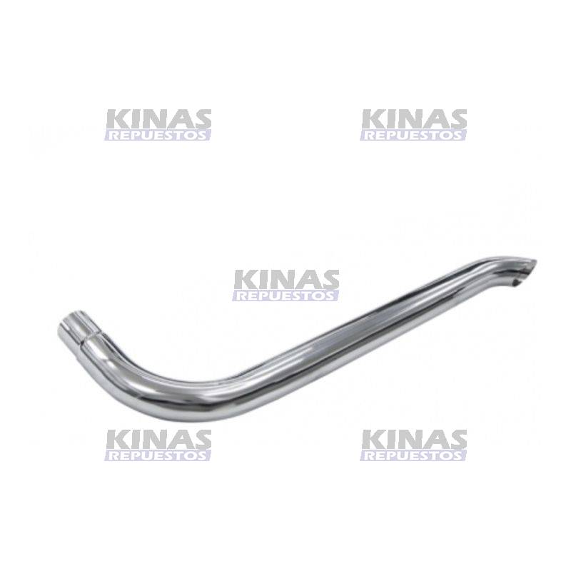 PUNTERA ESCAPE CURVO CROMADO 4.1/2" 1900MM | 1039