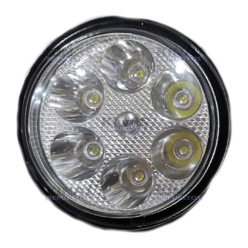 FARO DELANT SC 124 LED BLANCO REDONDO 95MM (6LED) 12/24V | Y-18 12/24V