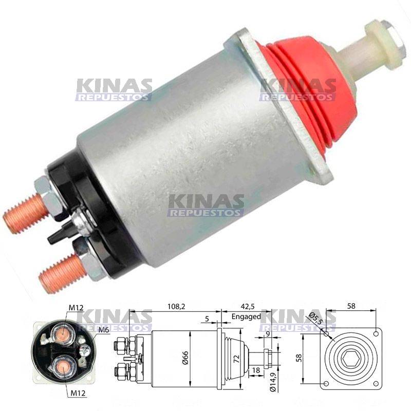 AUTOMATICO/RELE ARRANQUE MOTOR SCANIA/MBB 24V P94/114/124/S4 JE | ZM-833