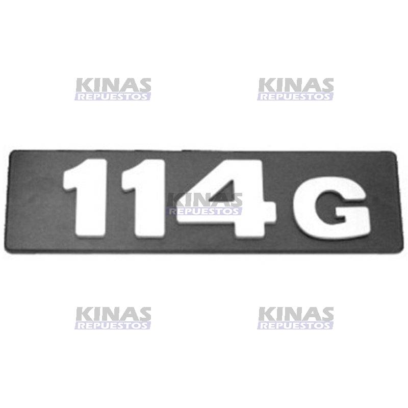 LETRERO EMBLEMA SCANIA 114/S4 (114G) | 1390309/2/SC114G