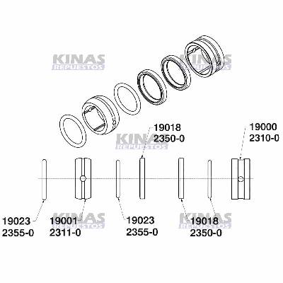 KIT BUJE EJE ZETA FRENO CARRETA TUBELESS (NYLON) | THO-18003N/2300A