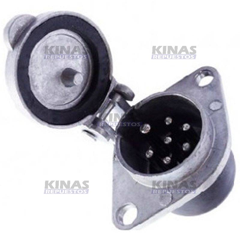 TOMADA ELETRICA HEMBRA REDONDA 7P ALUMINIO | 095.017/4.60116/179529/ER4165/004100