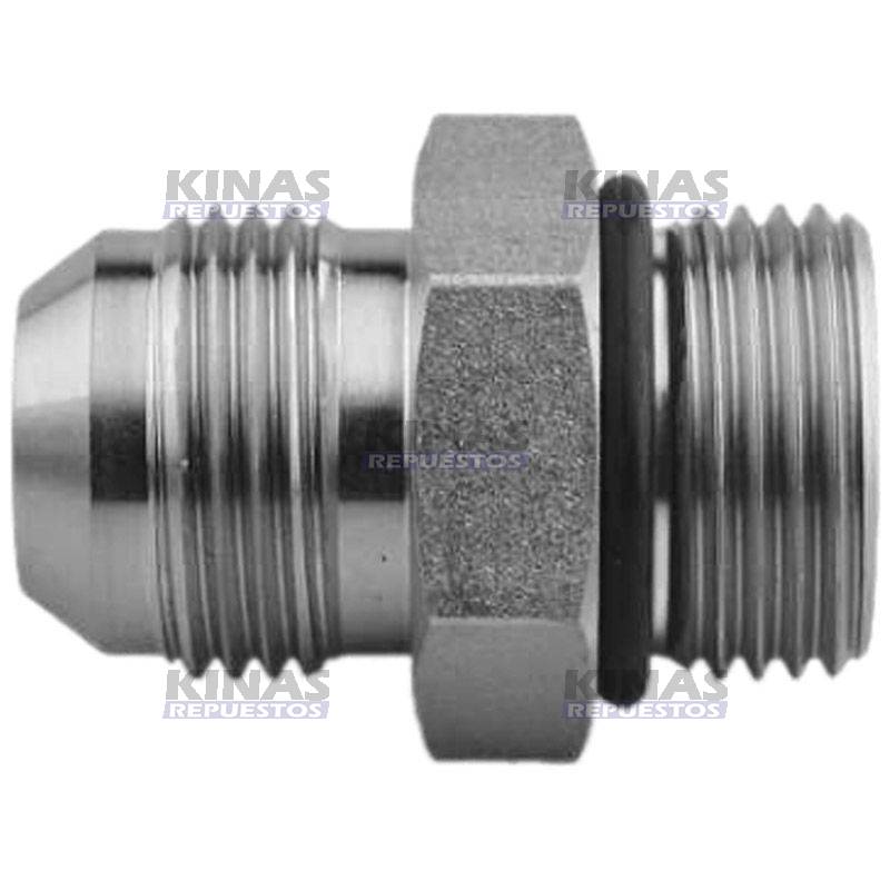 CONEXION ADAPTADOR ORING MACHO UNF 7/8 X 7/8 MACHO JIC | MR-169-0866/AOJ10-10/70.222.14-14