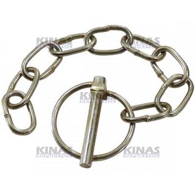 PERNO/SEGURO TAPA BOCA GRANELERA QUEBRA DEDO C/ CADENA 8MM | MP20013/2/2402