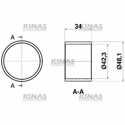 BUJE EJE ZETA CARRETA RANDON BENDIX ANTIGOU (48X42X35) | 1947/THOR-19011/2324