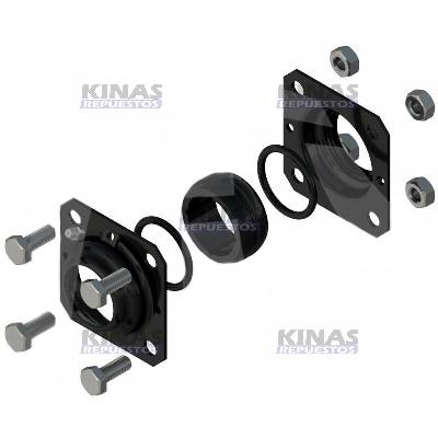 KIT/SOPORTE MANCAL EJE ZETA CARRETA FRENO SISTEMA TUBELES | RIV MC.502/18000