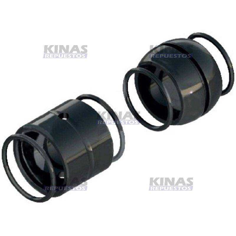 KIT REPARO BUJE EJE ZETA FRENO CARRETA 41.5X50.5X44MM (NYLON) TUBELESS RANDON | THO-18013N/2306A